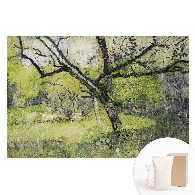 Papier peint photo intissé motif espace vert dans un arbre de parc