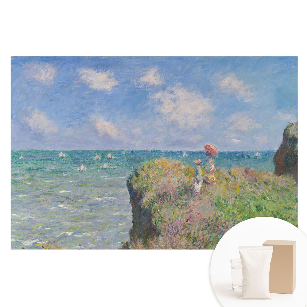 Papier peint photo imprimé sur tissu non tissé Paysage impressionniste de falaises et de mer