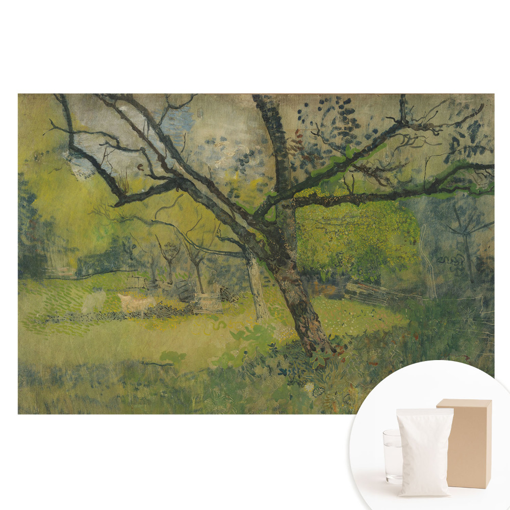 Papier peint intissé Un paysage pittoresque avec un arbre central