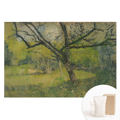Papier peint intissé Un paysage pittoresque avec un arbre central