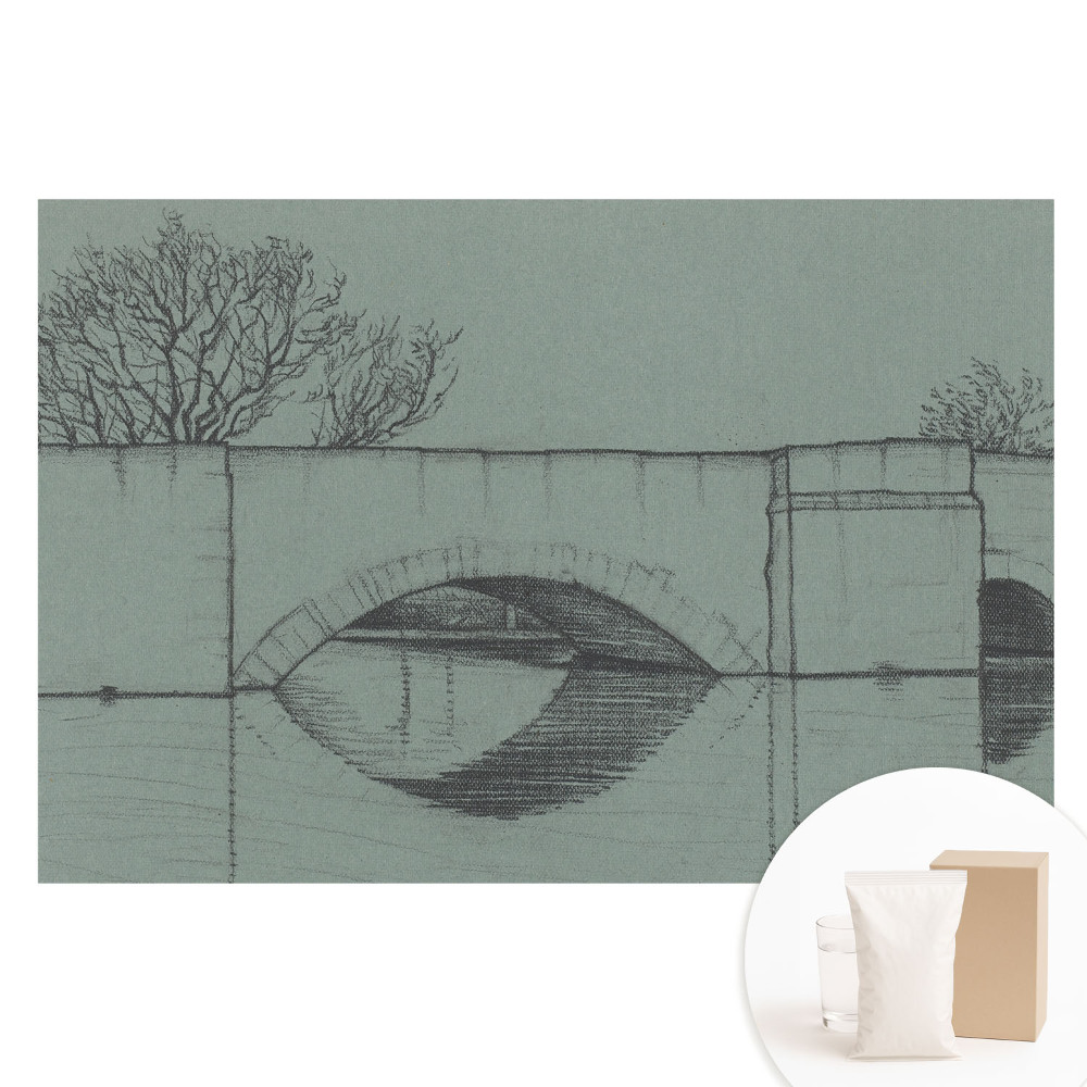 Papier peint photo sur tissu non tissé Pont et rivière dans un style classique