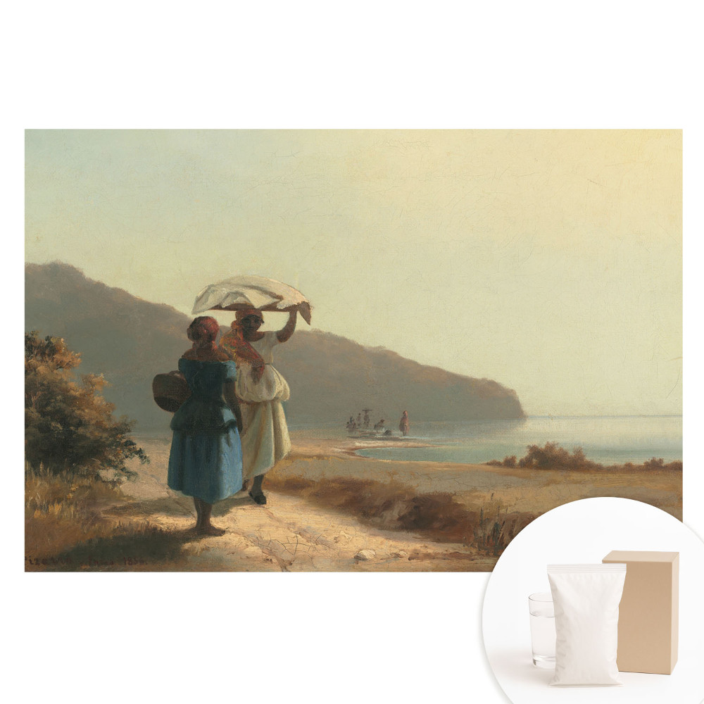 Papier peint intissé Une promenade le long de la plage