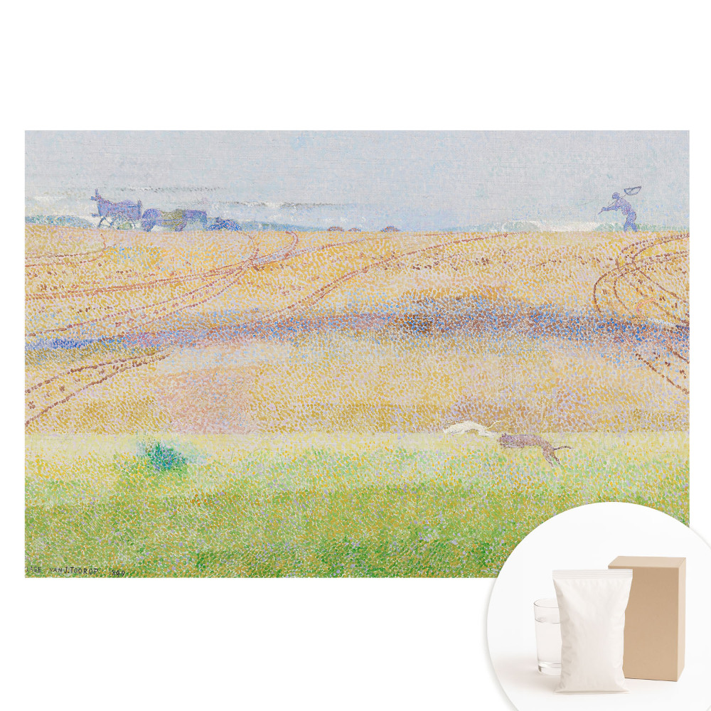 Papier peint photo sur tissu non tissé Un paysage aux couleurs pastel, plein de vie