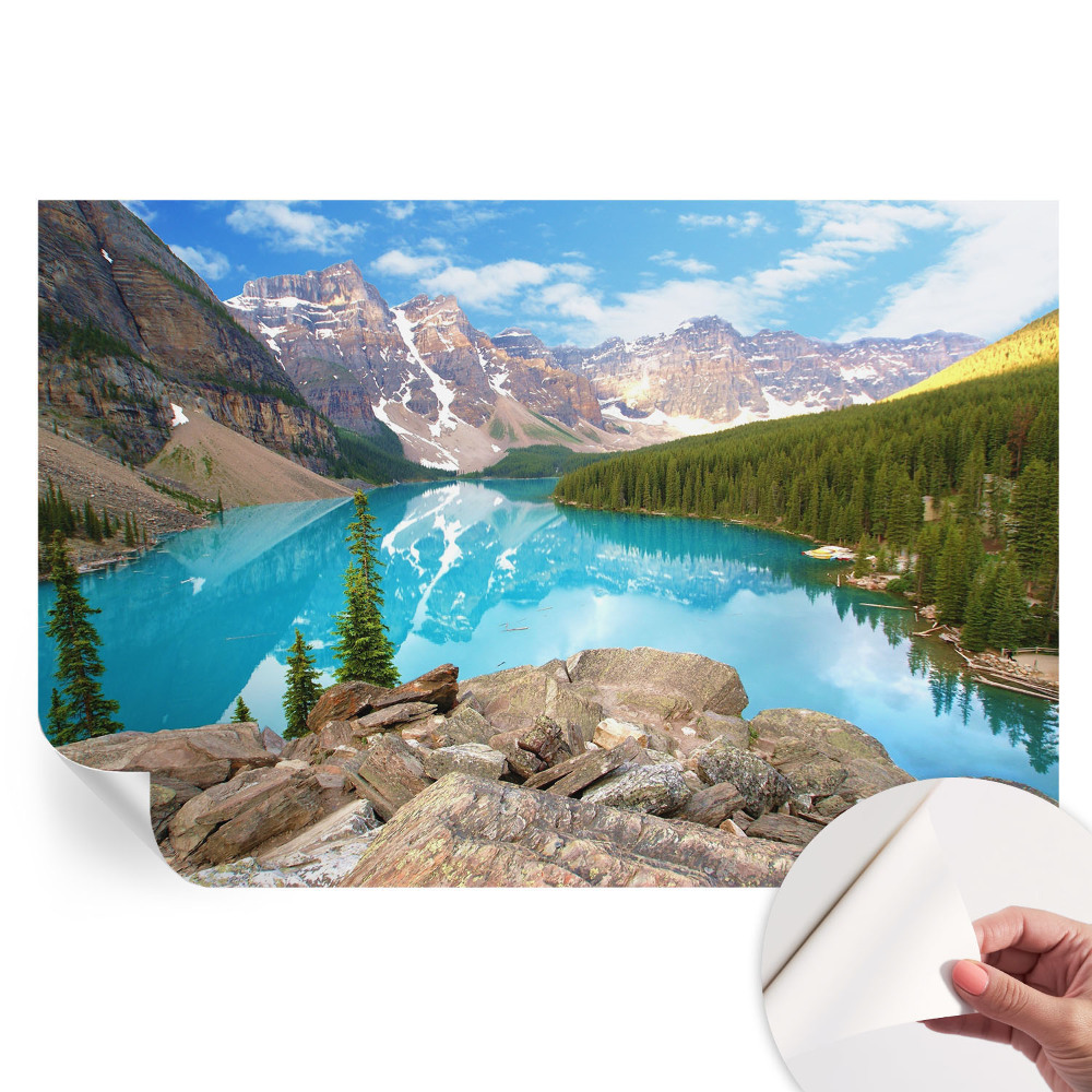 Papier peint photo moderne pour le salon Lac Bleu