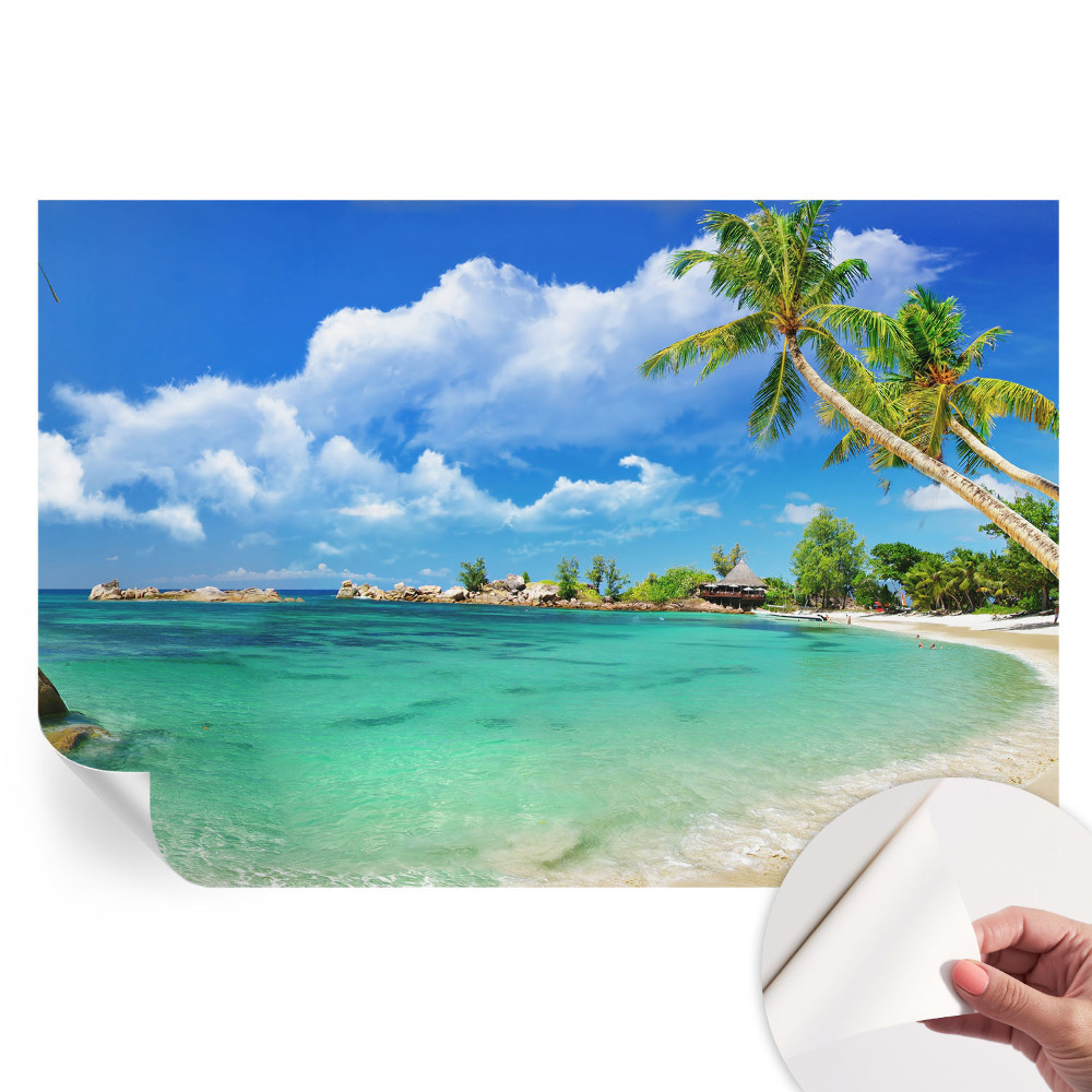 Papier peint autocollant pour le salon paradis tropical