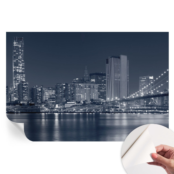 Fresque murale autocollante Ville de nuit