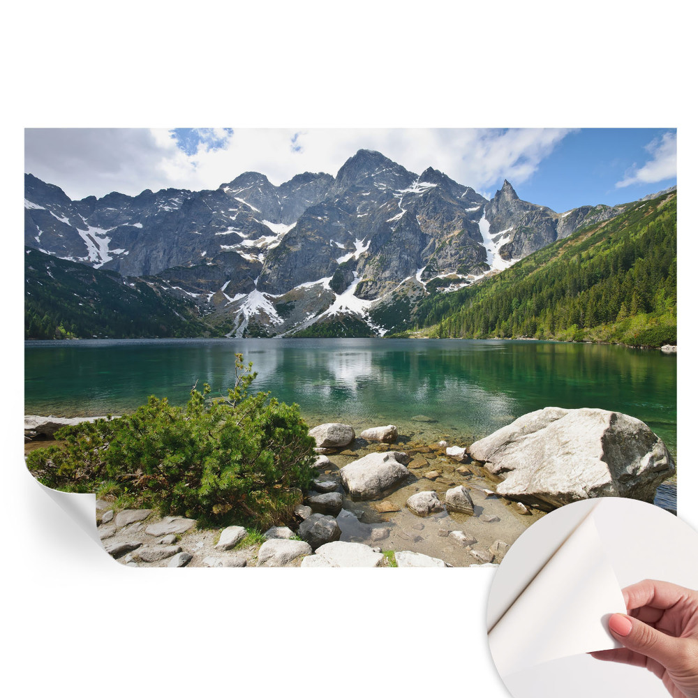 Fresque murale autocollante Lac de montagne