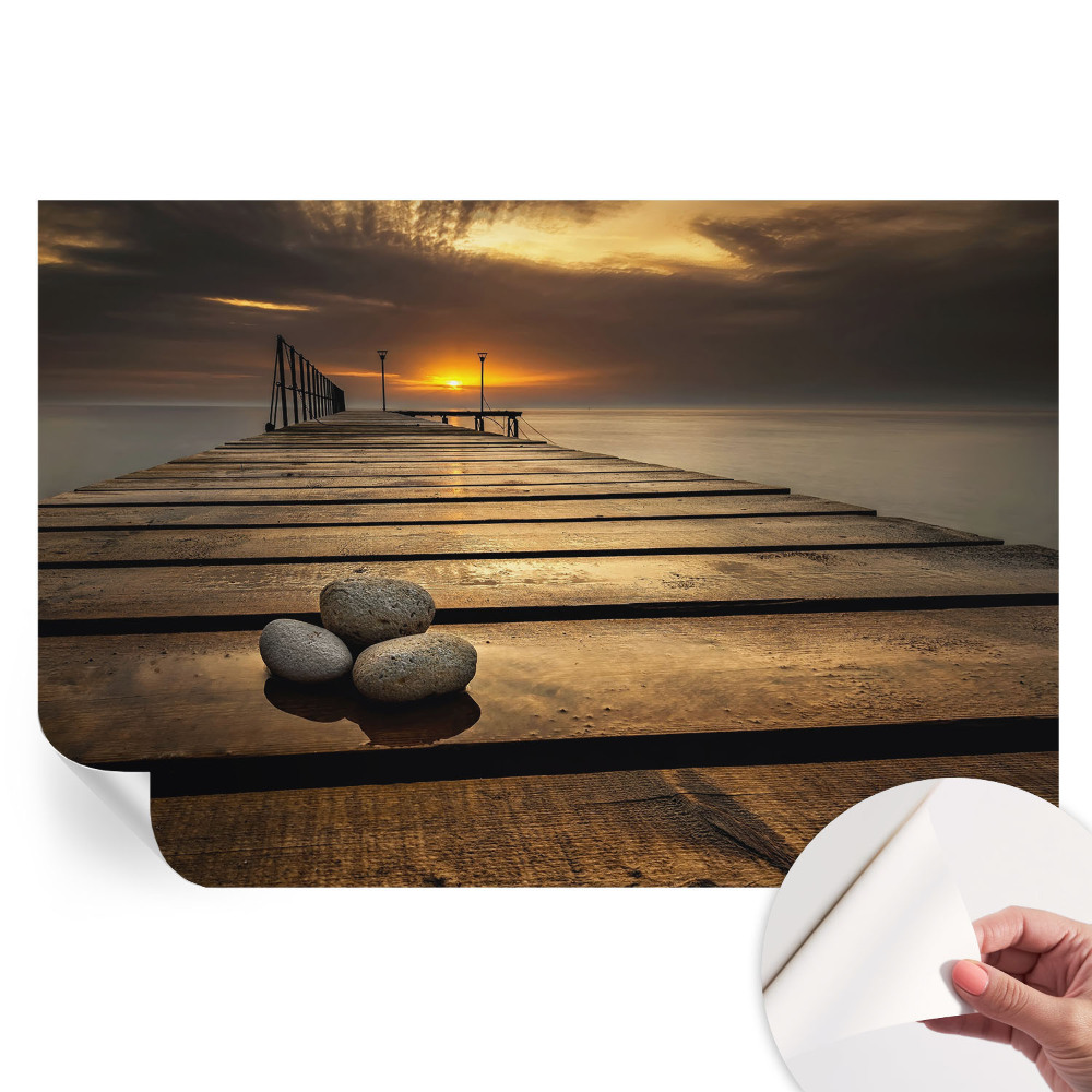 Fresque murale autocollante Coucher de soleil