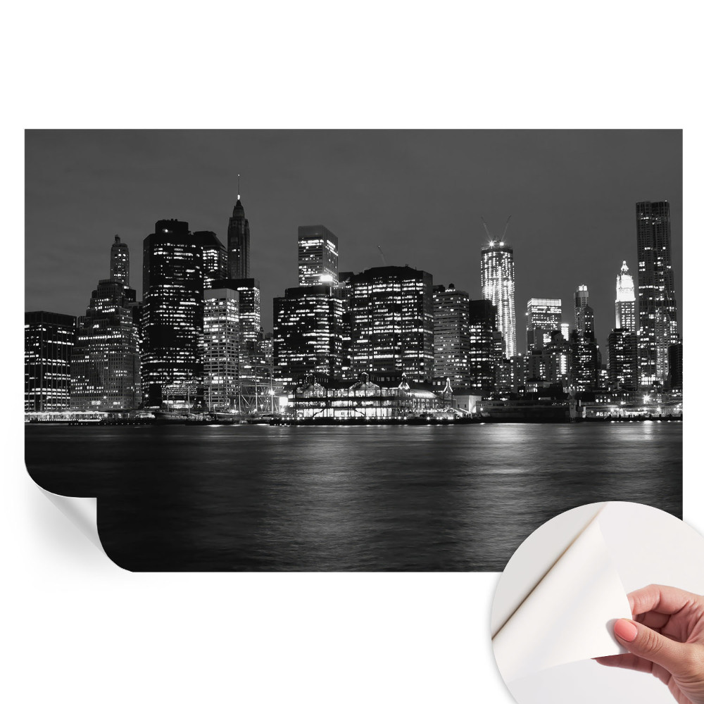 Papier peint autocollant pour le salon métropole nocturne