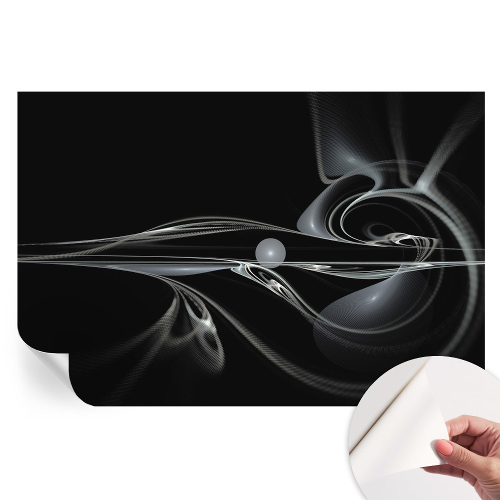 Papier peint photo moderne pour salon Lignes de fluide