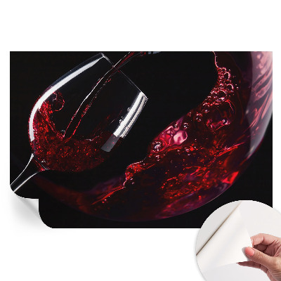 Papier peint photo moderne pour le salon Vin rouge