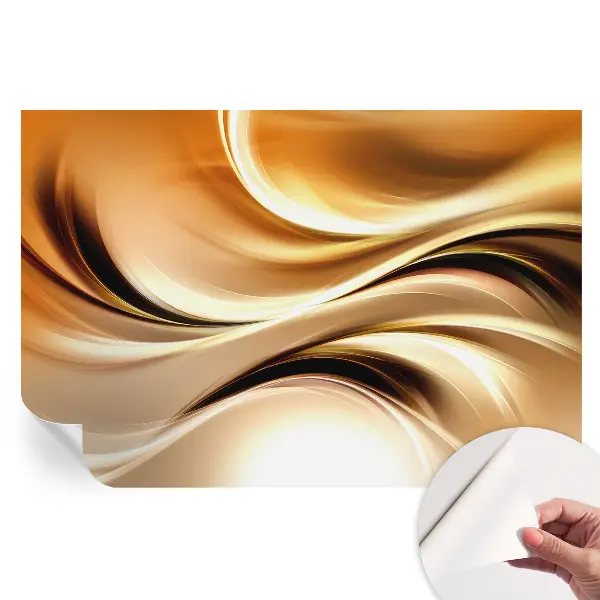 Papier peint photo moderne pour salon motif lignes fluides