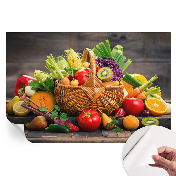 Papier peint autocollant pour le salon Richesse fruitée