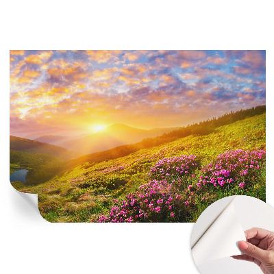 Papier peint photo moderne Montagnes de l'Ouest pour salon