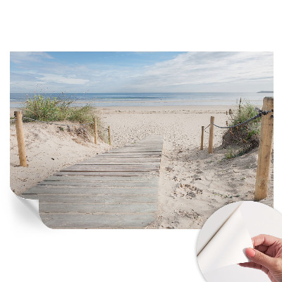 Papier peint autocollant pour le salon Passerelle en bois