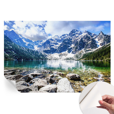 Papier peint photo autocollant paysage de montagne
