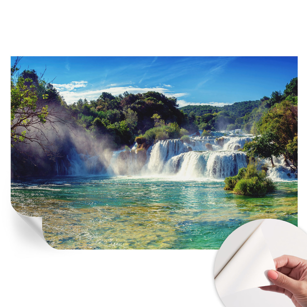 Papier peint photo moderne pour le salon paysage de cascade