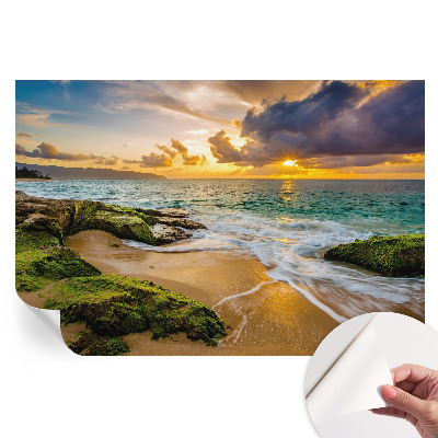 Fresque murale autocollante Harmonie maritime