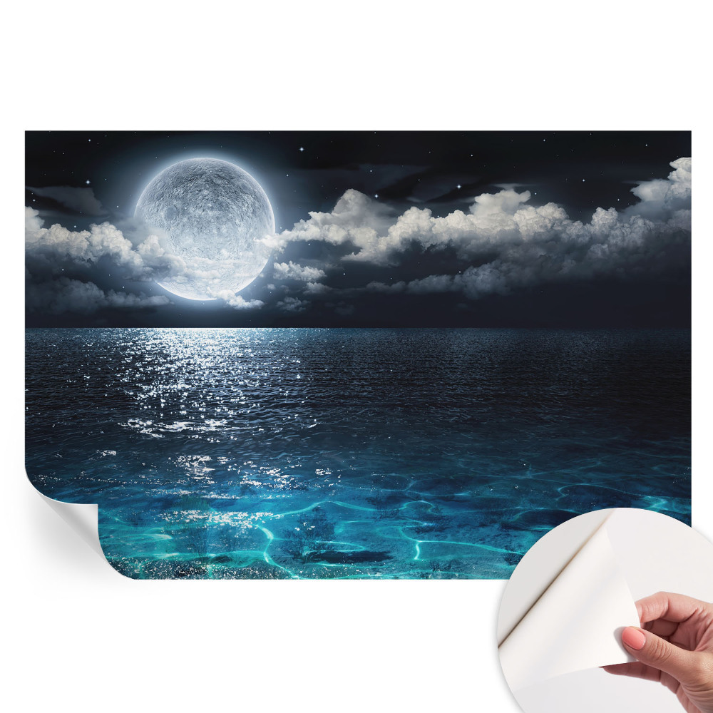 Papier peint photo autocollant pour la chambre Mer nocturne
