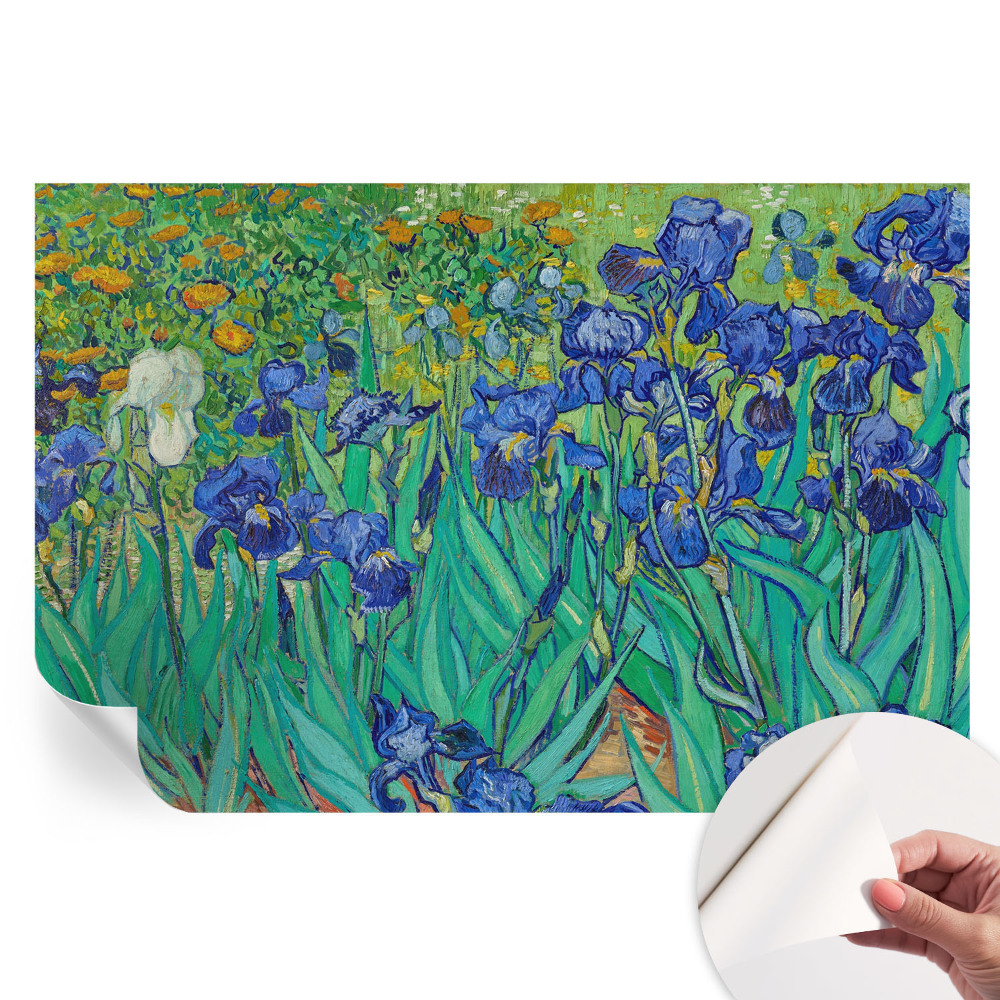 Fresque murale autocollante fleurs du jardin