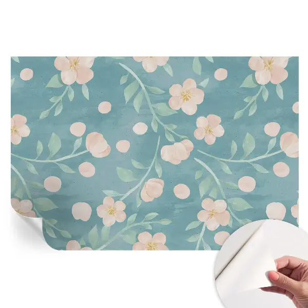 Papier peint autocollant élégance florale pour le salon