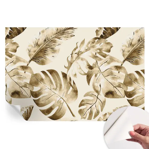 Papier peint photo autocollant motif flore exotique