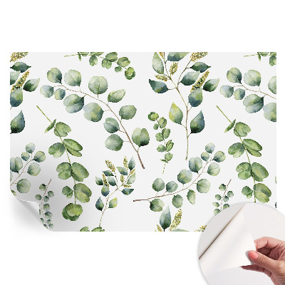 Papier peint photo autocollant pour la chambre Feuilles vertes