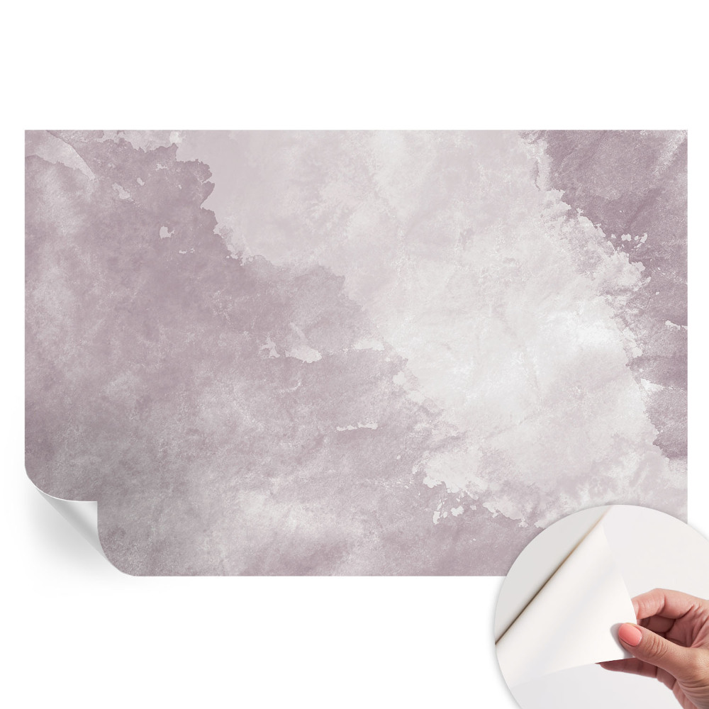 Fresque murale autocollante abstraction violette