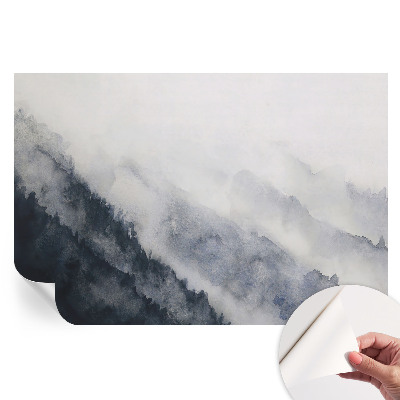 Papier peint photographique autocollant brouillard de montagne
