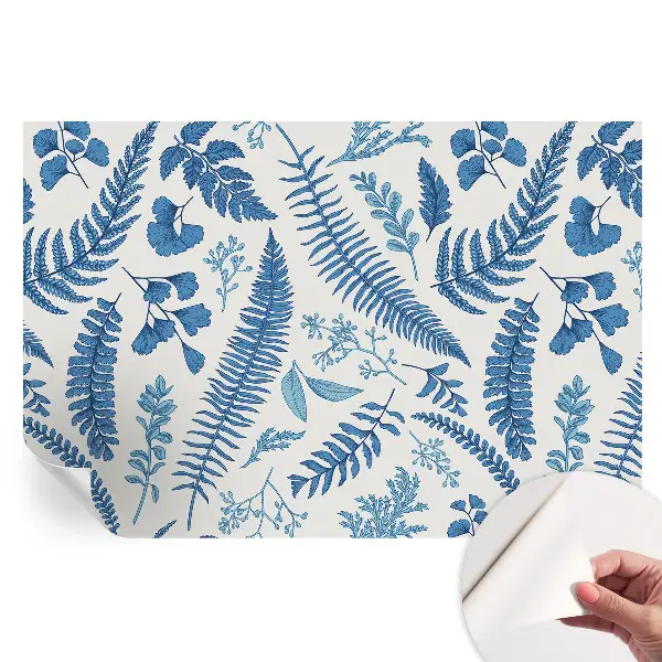Papier peint autocollant à motifs botaniques pour le salon