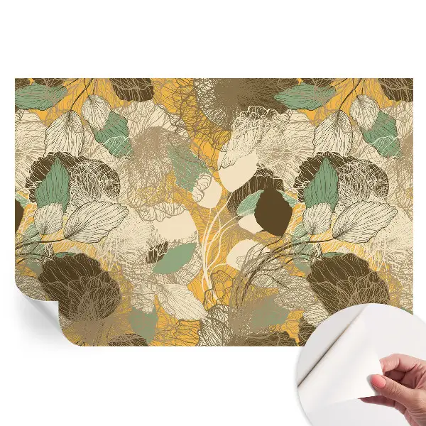 Papier peint autocollant pour salon La beauté des plantes