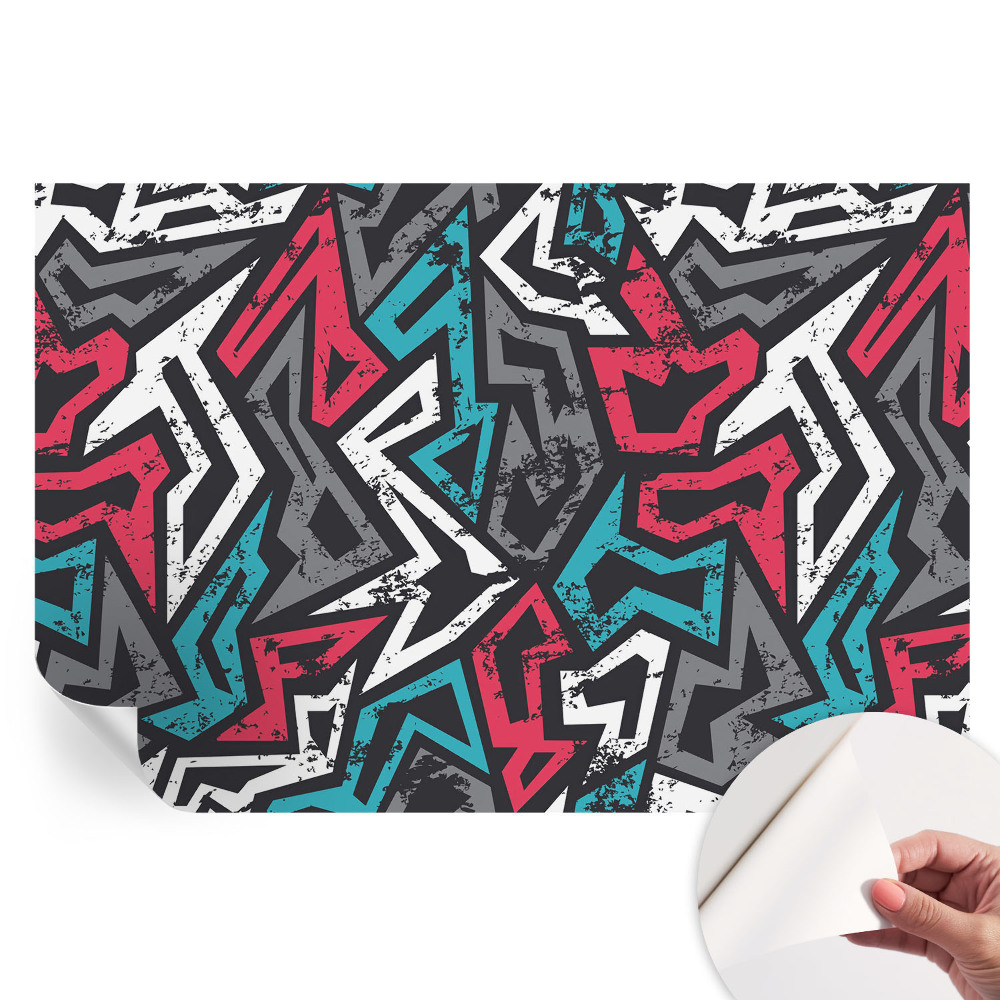 Papier peint autocollant pour le salon Mosaïque abstraite