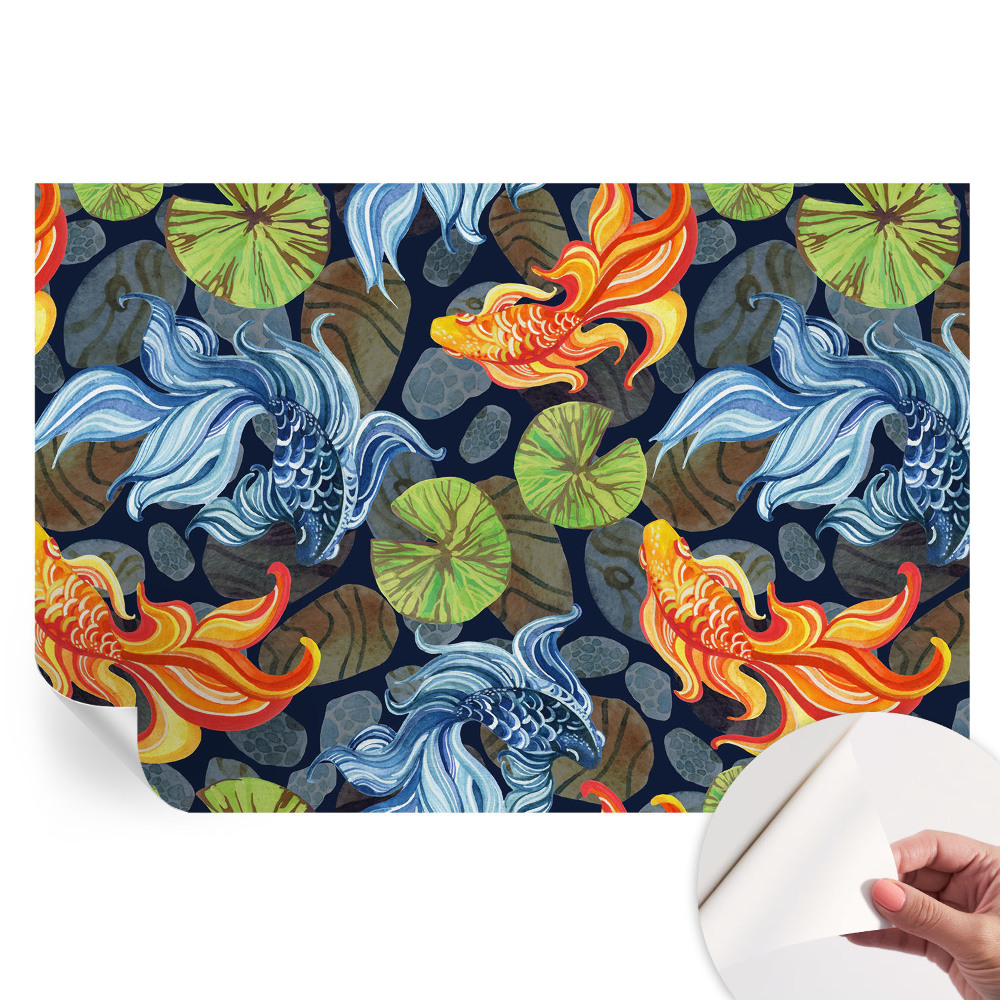 Papier peint autocollant pour le salon Motifs de poissons