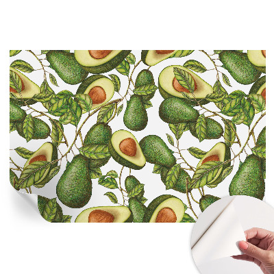 Papier peint photo autocollant motif avocat pour chambre