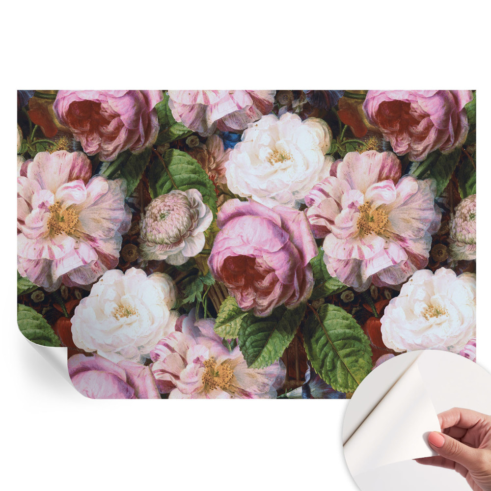 Papier peint autocollant pour le salon élégance florale