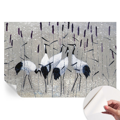 Papier peint photographique autocollant Grues harmonieuses