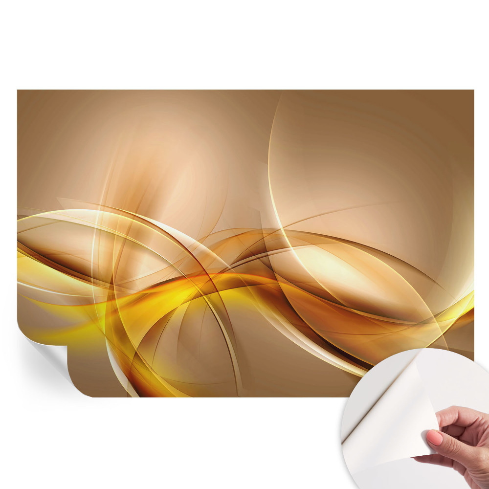 Papier peint autocollant pour le salon motif lignes douces