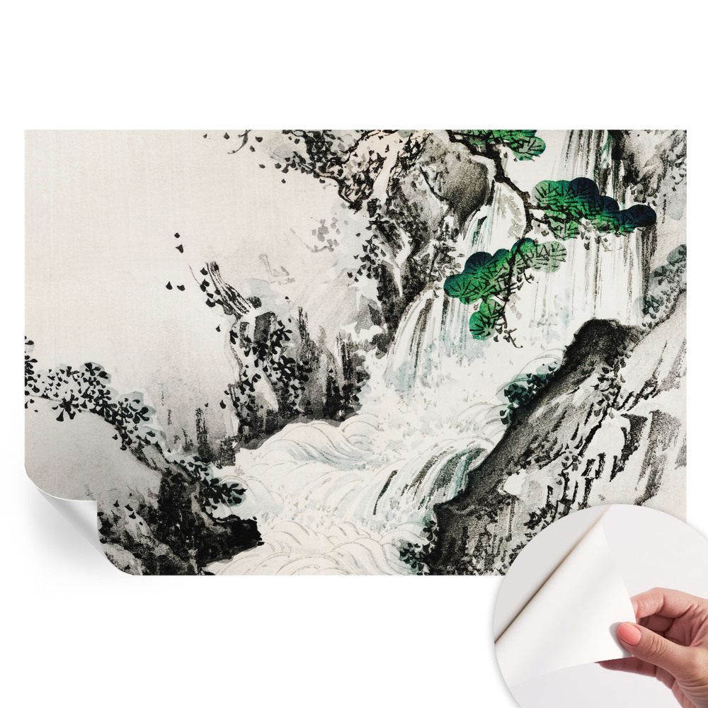 Papier peint photo autocollant pour la chambre Cascade naturelle