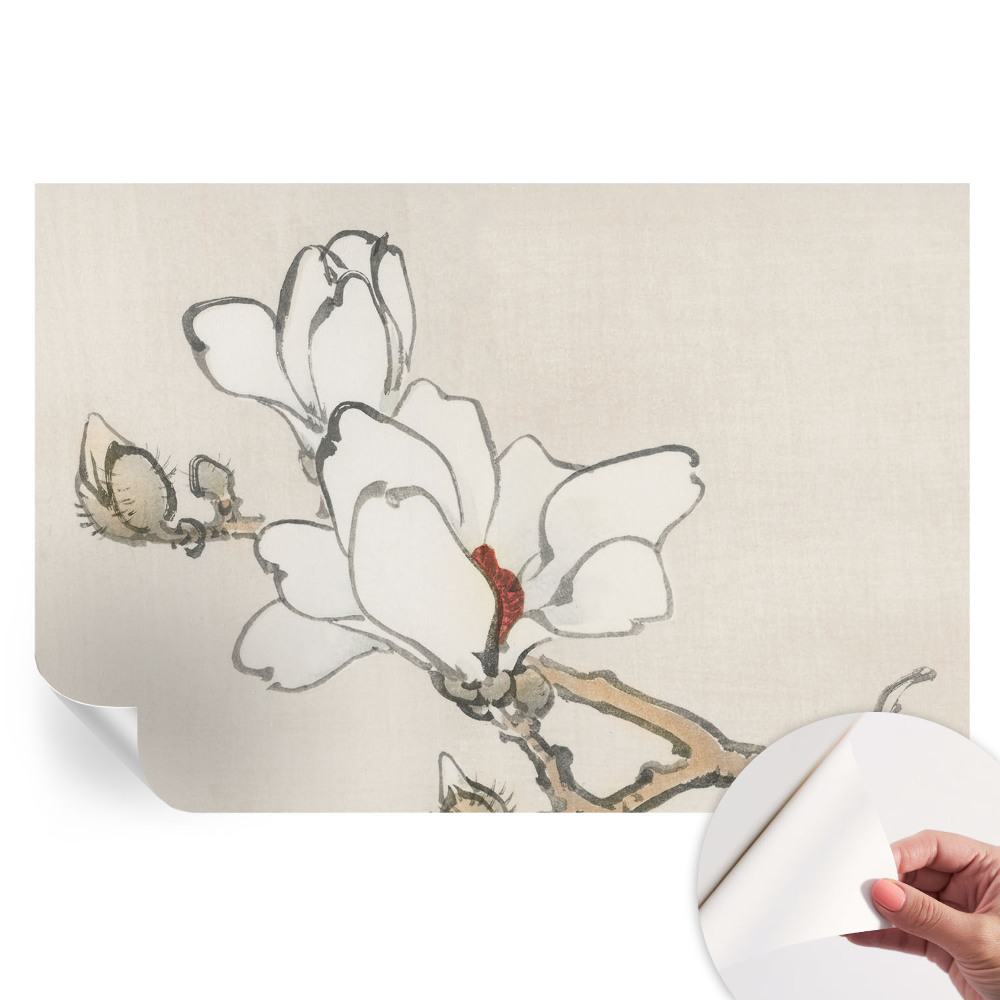 Fresque murale autocollante Magnolias délicats
