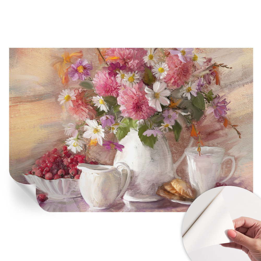 Papier peint photo autocollant pour la chambre fleurs sauvages