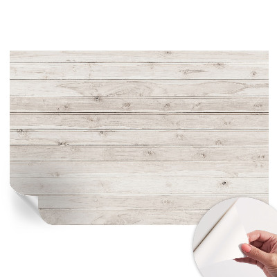 Papier peint photo autocollant pour chambre motif bois naturel