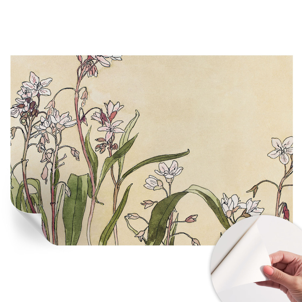 Papier peint photographique autocollant élégance florale