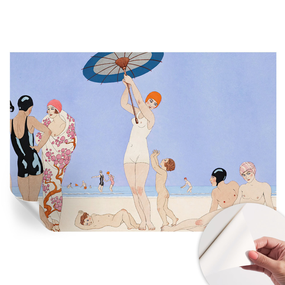 Papier peint autocollant pour le salon Plage rétro