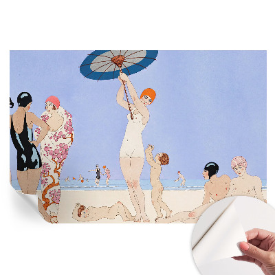 Papier peint autocollant pour le salon Plage rétro