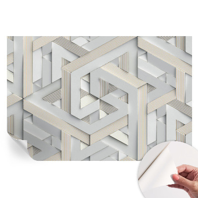Papier peint photo moderne pour salon Formes illusoires