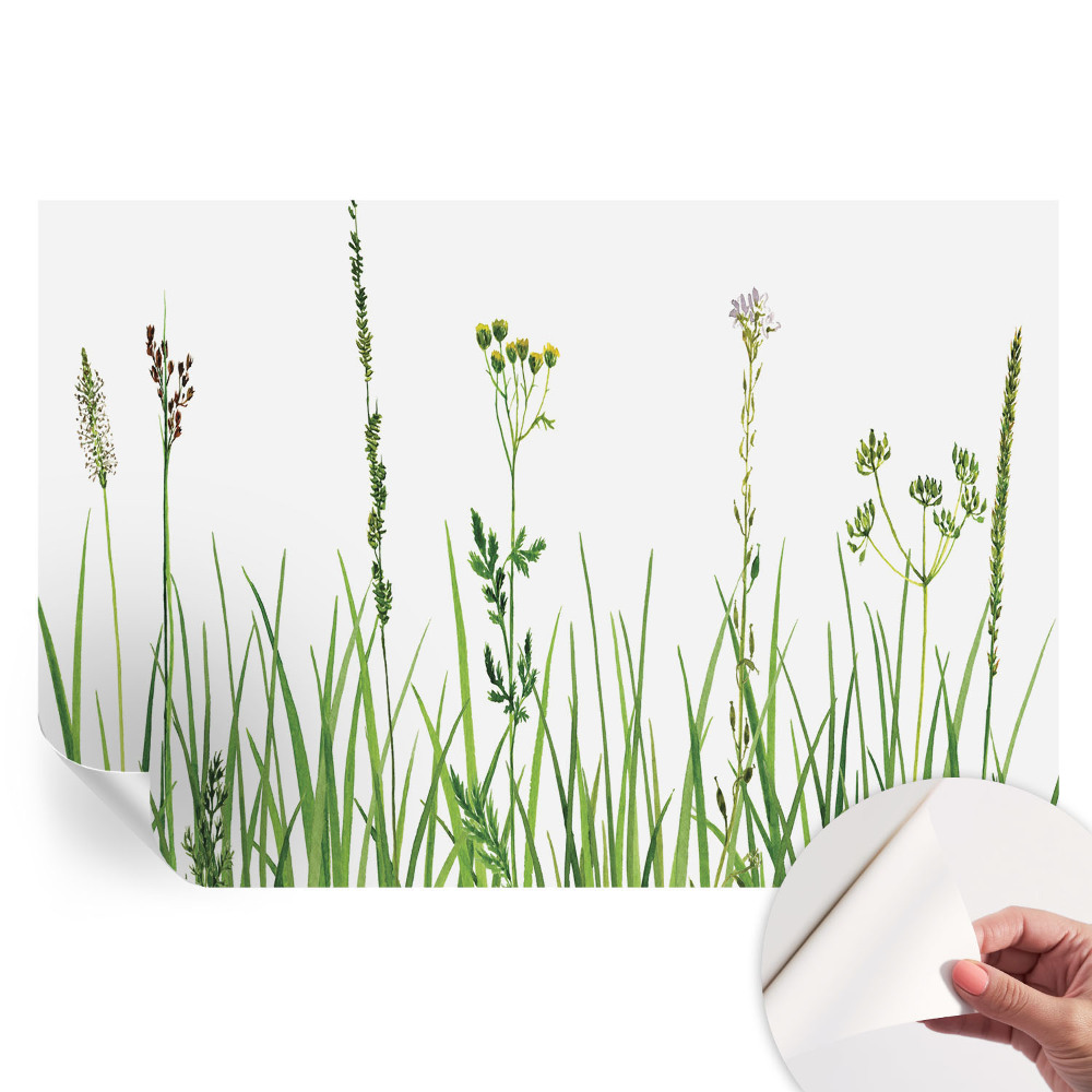 Papier peint autocollant pour le salon Flore subtile