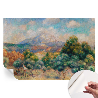 Papier peint autocollant pour le salon paysage de montagne