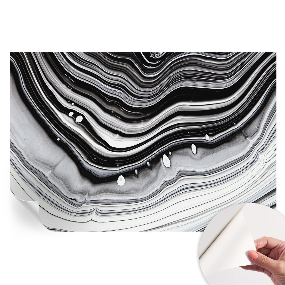 Papier peint photo moderne pour salon à motif d'ondes optiques