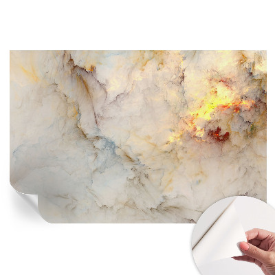 Papier peint autocollant pour le salon paysage coloré