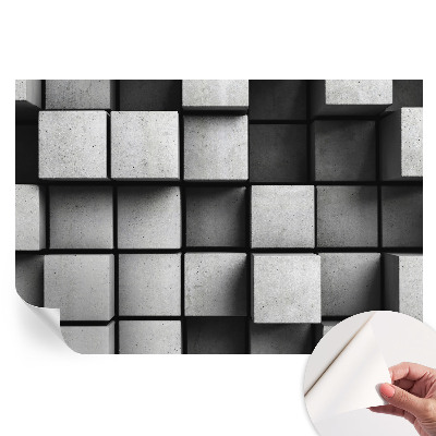 Papier peint photographique autocollant cubes géométriques